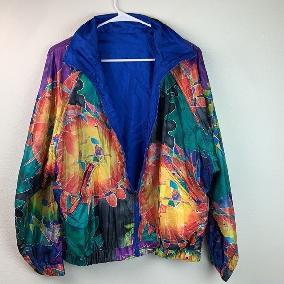 HEAD reversible batik sun windbreaker jacket EUC - Picture 7 of 15